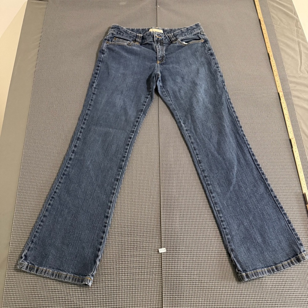 Michael Michael Kors Womens Blue Bootcut Flap Pocket Denim Jeans Size 10